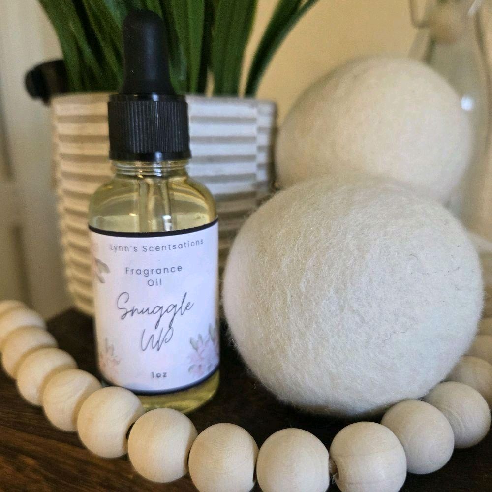 Wool Dryer Balls + 1 oz Fragrance Bottle Set
