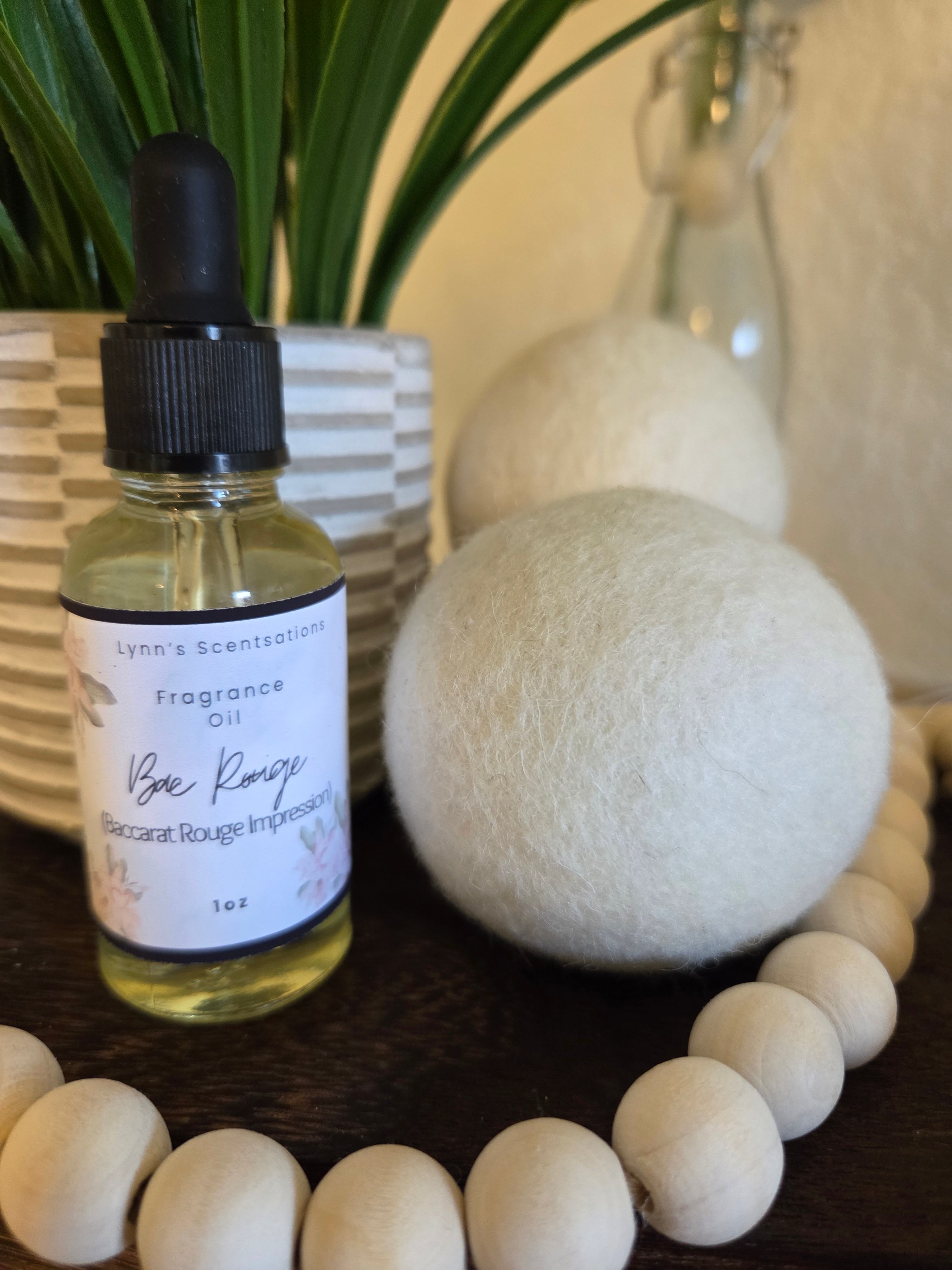 Wool Dryer Balls + 1 oz Fragrance Bottle Set