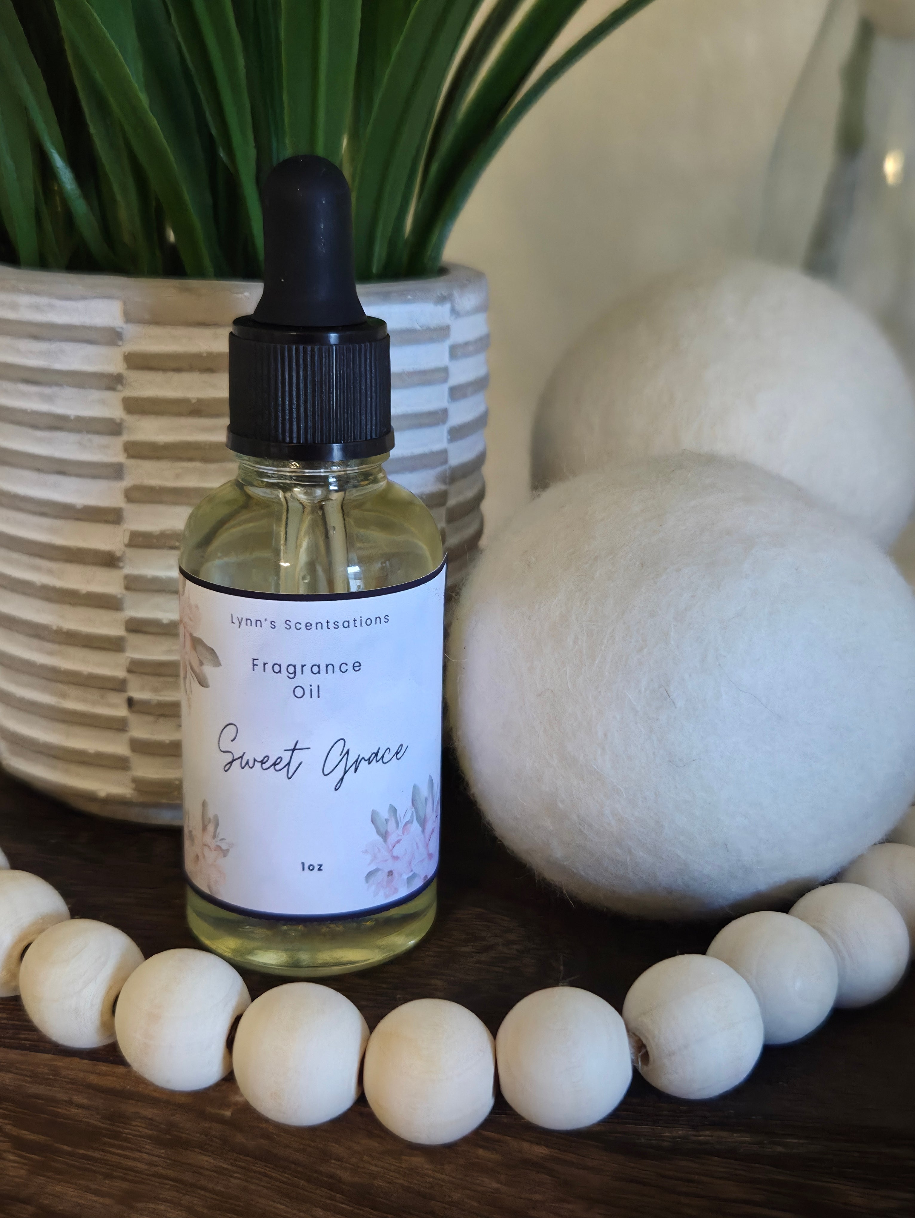 Wool Dryer Balls + 1 oz Fragrance Bottle Set