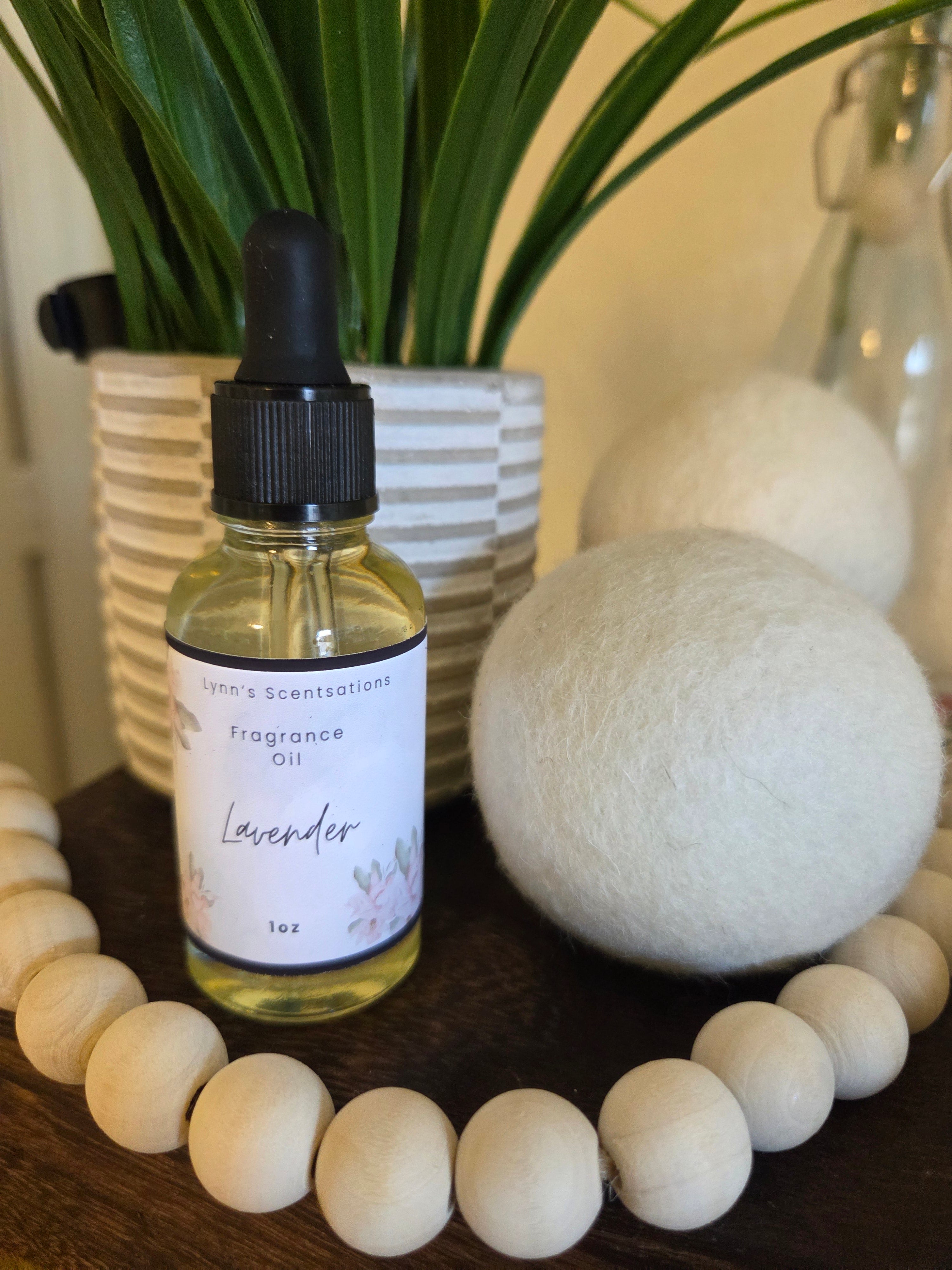 Wool Dryer Balls + 1 oz Fragrance Bottle Set
