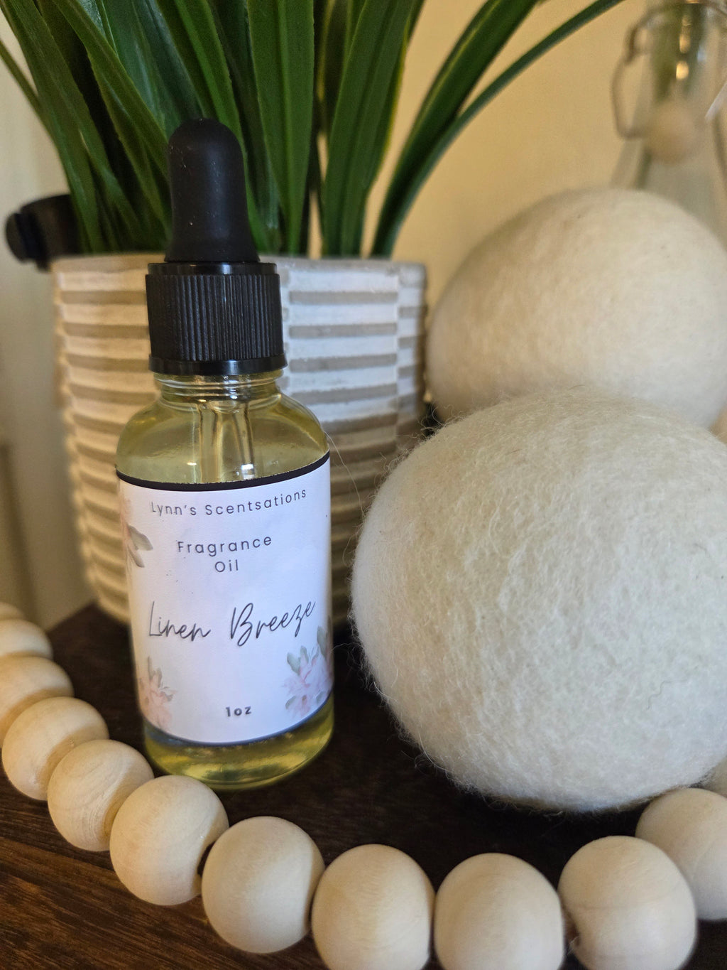 Wool Dryer Balls + 1 oz Fragrance Bottle Set