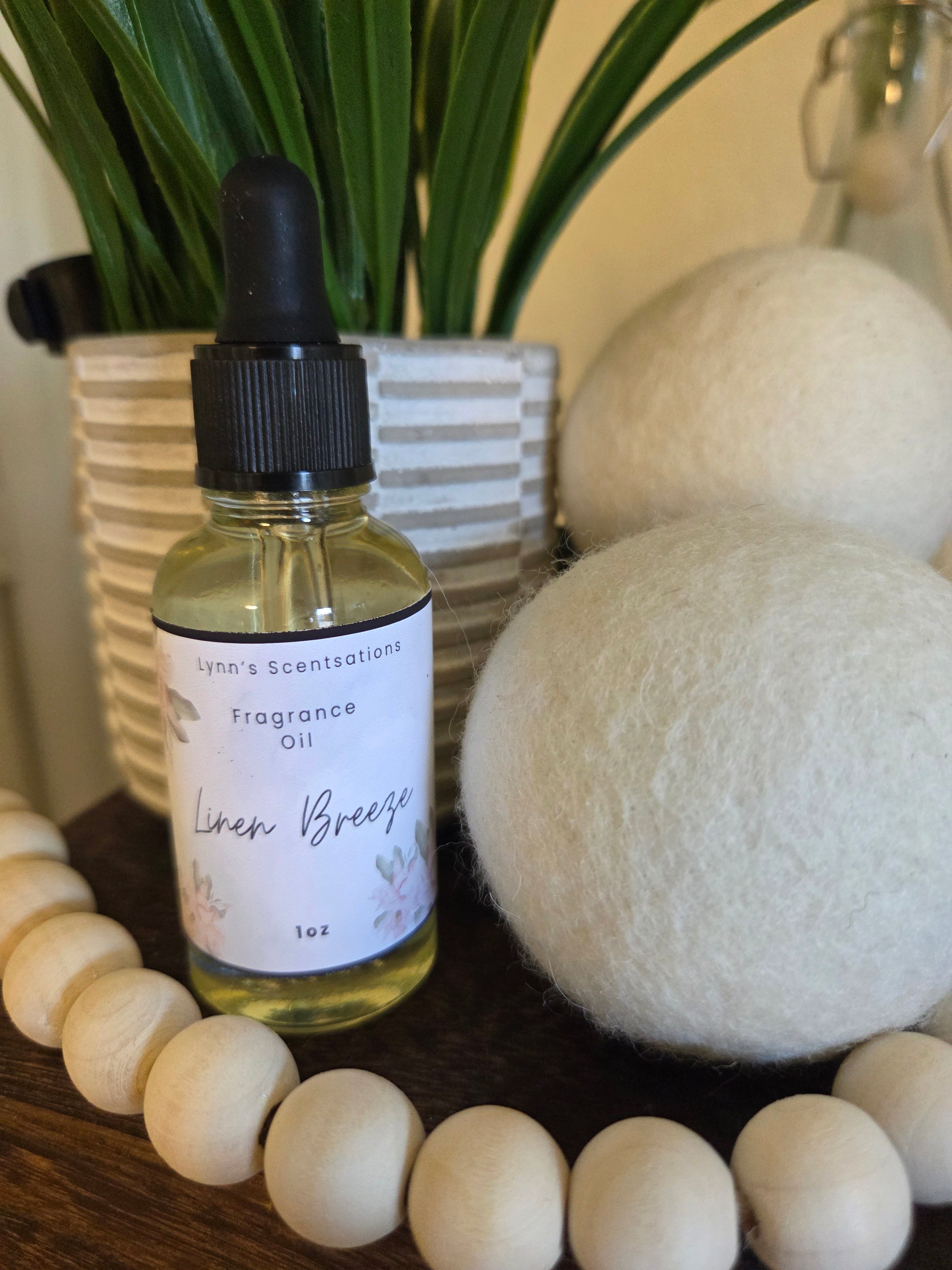 Wool Dryer Balls + 1 oz Fragrance Bottle Set